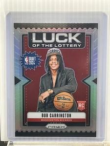 2024-25 Prizm - Bub Carrington - Luck of the Lottery Silver - RC - 17680