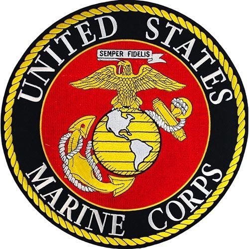 US MARINE CORPS 12" RD LARGE BACK Military Patch PM9046 EE - Picture 3 of 3