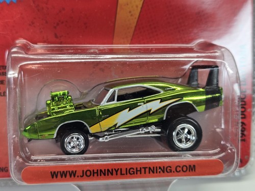 ZINGERS LIME GREEN CHROME 1969 DODGE DAYTONA CHARGER JOHNNY LIGHTNING RODS D18 - Bild 2 von 4
