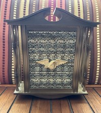 Mid-Century NuTone Brown Wood Veneer Doorbell Cover Only Pre-owned No Screws