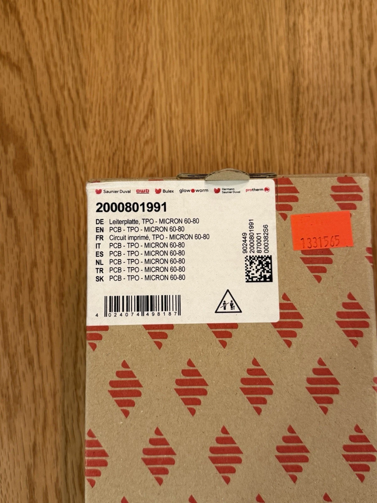 Glowworm 2000801991 PCB TPO For Micron 60 70 80 - Brand New Boxed 3