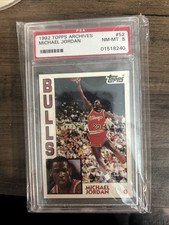 1992 TOPPS ARCHIVES MICHAEL JORDAN #52 CHICAGO BULLS HOF PSA 8 NM-MT