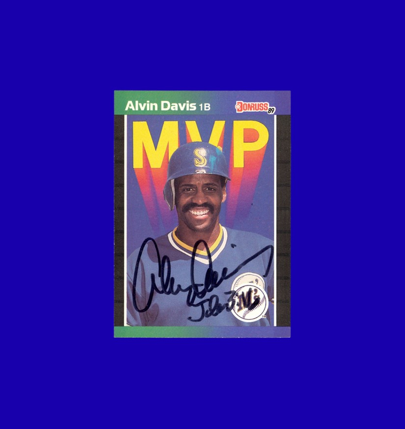 Alvin Davis 1989 Donruss Bonus MVP's #BC25 - Mariners - Signed Autograph AUTO