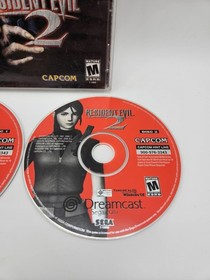 Resident Evil 2 (Sega Dreamcast, 2000) Complete CIB - Tested & Working 