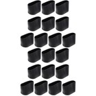 20 PCs Oval Anti-Schlupftisch-Beinkappen Stuhl Fußabdeckung Padboden Beschützer