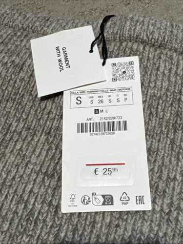 Minifalda de punto acanalado avena de Zara. Talla S. ¡NUEVO CON ETIQUETAS! - Imagen 7 de 11