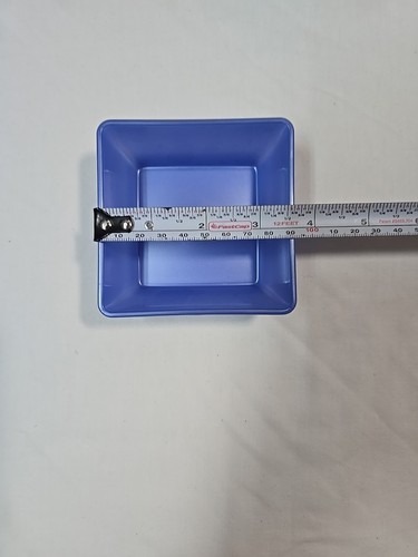 Tupperware Square Lot (960ml - 200ml) Pearlescent Blue 3237A-2 3223A-5 - Picture 4 of 5
