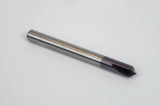 (03-0619) 1/4" Dia. Carbide Chamfer Mill, 4 Flute, 1/8" LOCx2.5" Overall Length