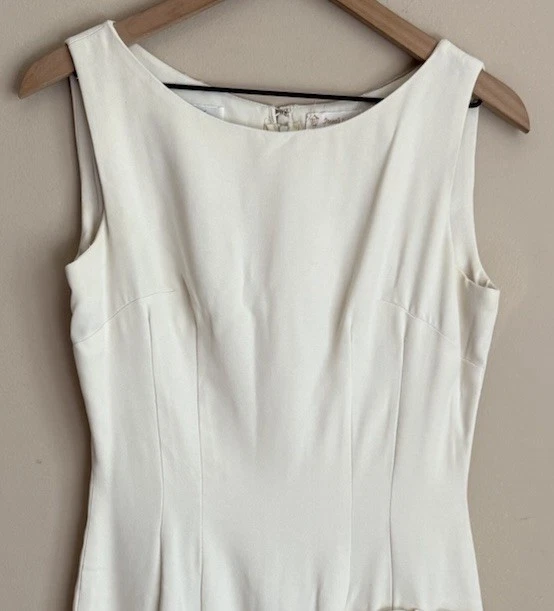 Vestido Alfred Werber Vintage Años 60 70 Funda Cóctel Volantes Mujer Talla 10 12 Foto 3 de 4