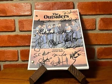 The Outsiders Signed Movie Script Cast Autograph Reprint | Swayze, Cruise Hinton