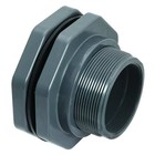 Hayward Flow Control Bulkhead Tank Fitting,EPDM,8"L,PVC BFA1060CES Hayward Flow