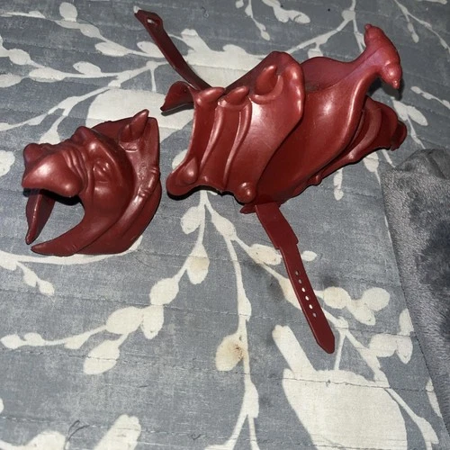 Vintage 1981 MOTU Masters of the Universe Battle Cat Helmet Saddle Accessory Lot