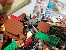 LEGO Vikings - Lot Of Legos From Sets 7017, 7018, 7019 With Minifig - READ DISC!