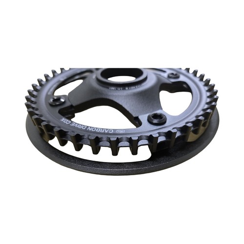 Gates Carbon Drive CDX CenterTrack Front Belt Drive Ring - 42t, 4-Bolt, 104mm BC - Picture 8 of 13