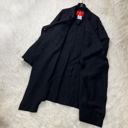 Vivienne Westwood Orb Button Deformed Long Trench Coat Women's #EC BZA - Picture 2 of 7
