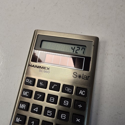 Calculadora solar de bolsillo Hanimex SC-860 de colección - Imagen 13 de 15