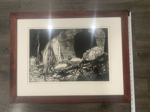 Suzanne Burrill Etching 1/1 “Show” 2003 Abstract Nude Signed Original - Picture 6 of 6