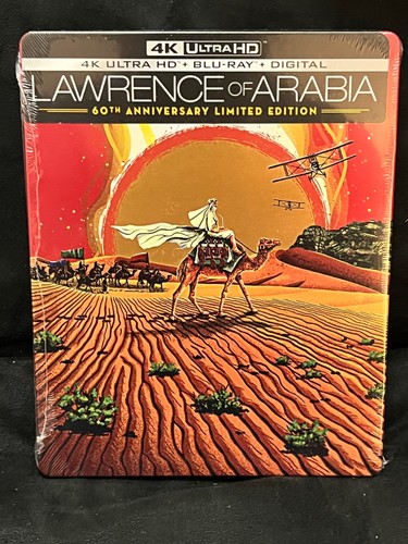 Lawrence of Arabia Limited Edition Steel Book 4K Ultra-HD Blue Ray Neu Sealed