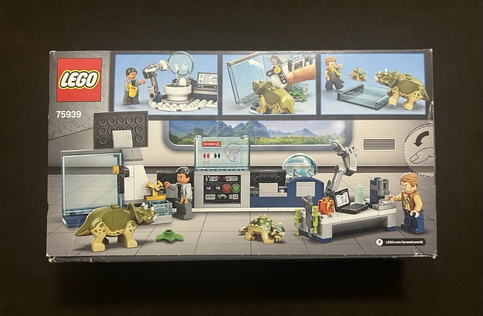 DAMAGED BOX LEGO Jurassic World Dr Wu's Lab Baby Dinosaurs Breakout 75939 Park - Image 2 of 4