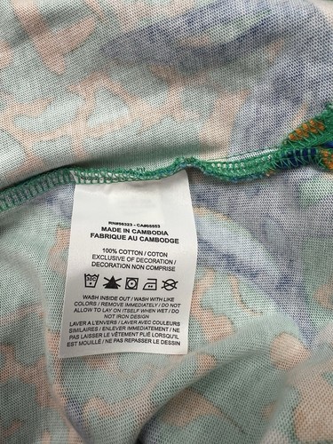 Nike Sportswear Dress Big Girls Large Green Floral Tropical Sleeveless - Picture 4 of 5