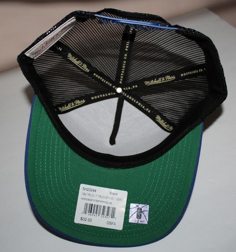 Mitchell & Ness PHILADELPHIA 76ERS Trucker MESH Snapback Hat A-FRAME Cap *2J - Picture 8 of 9