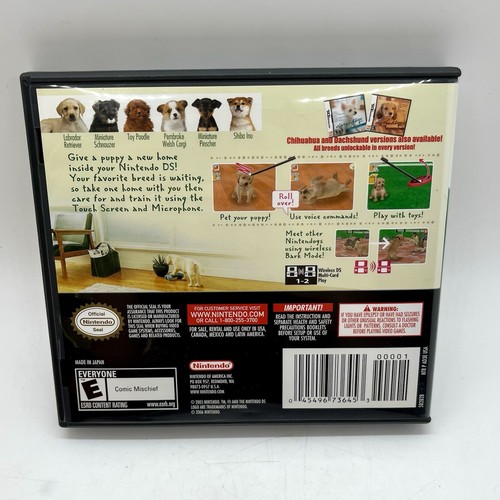 Nintendogs: Lab & Friends And Petz Dogz (Nintendo DS, 2005) Complete CIB Tested - Picture 9 of 12
