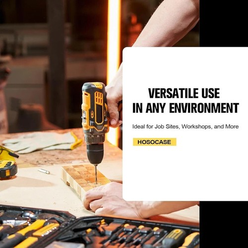 Schlagbohrschrauber Koffer für Dewalt: Wasserdichter Werkzeugkoffer für Dewalt 20V MAX XR B - Bild 4 von 5
