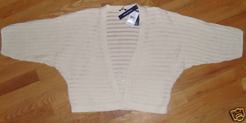 NWT Magaschoni Deep V-Neck Cardigan Sweater White Size L Retails $174 70% OFF!!! - Picture 1 of 2
