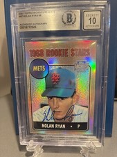 2001 Topps Archives Reserve NOLAN RYAN 1968 Rc Reprint Autograph Ryan Hologram