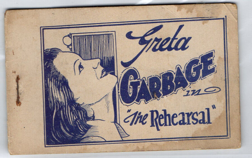 Original 1938 Tijuana Bible 8 page comic  Greta "Garbage" Garbo The Reharsal VG - Picture 1 of 4