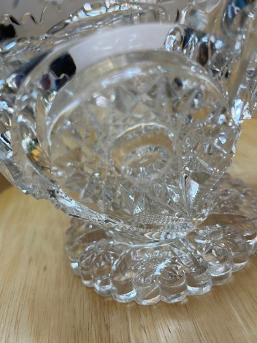 EAPG Imperial Vidrio Cremallera Corazón 5.5" Jarra/Crema Base Festoneada Redonda - Imagen 6 de 18