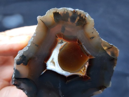 13.08 oz (371 gr) Black Agate Pair, Agaat, Agat, Rock Specimen, Healing Stone - Picture 5 of 14