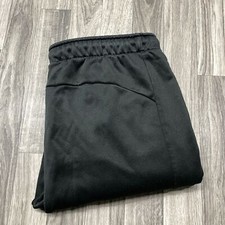 PUMA Stretch Tie Waist Mid Rise Black Activewear Jogger Pants Women's Size Small