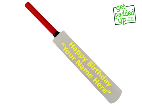 getpaddup personalisierter Happy Birthday Mini Miniatur Cricketschläger: 42 Farben - Bild 6 von 13