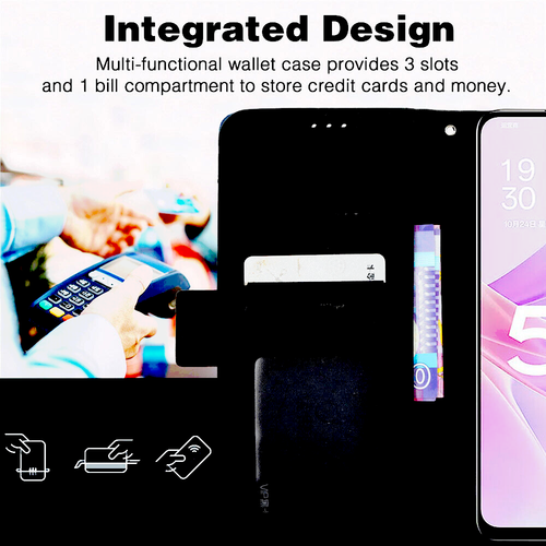 For HTC U23 Pro 5G, Luxury Separable Card Slot Leather Wallet Stand Case Cover - Picture 14 of 29