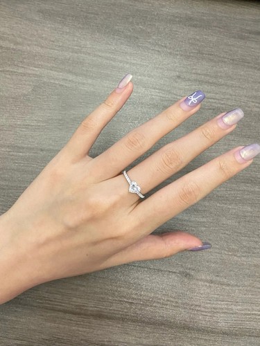 0.75CT E-VVS2 Solitaire Ring Diamond Ring 14k White Gold Ring Gifted Item