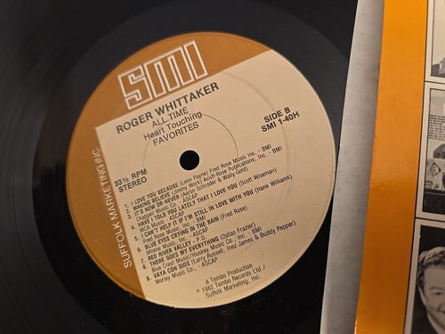 Roger Whittaker All Time Heart-Touching Favorites Vinyl LP SMI Record EX/VG MB4 - Picture 4 of 4