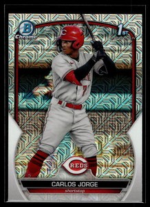 Carlos Jorge 2023 Bowman Chrome 1st Mega Box Mojo Refractor A Card #BCP-120