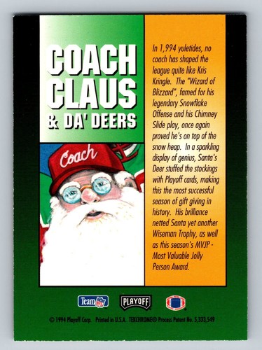 Carte Babbo Natale NFL uniche vintage vari anni vari produttori RAW - Foto 21 di 29