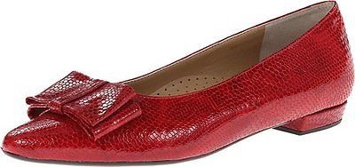 Vaneli Womens Garen Red Lizard Patent Flat Vaneli Womens Garen Red Lizard Patent Flat