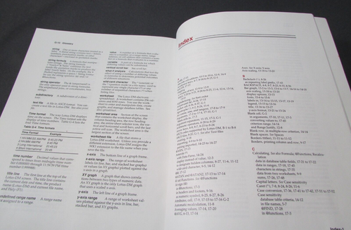 Foglio di calcolo Lotus per manuale DeskMate 1989 - Foto 3 di 5