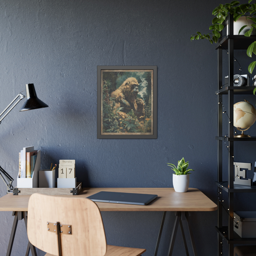 SASQUATCH CANNABIS SMOKER Wall Art, Bigfoot 420 Pothead Poster, Yeti Weed Decor - Picture 8 of 19