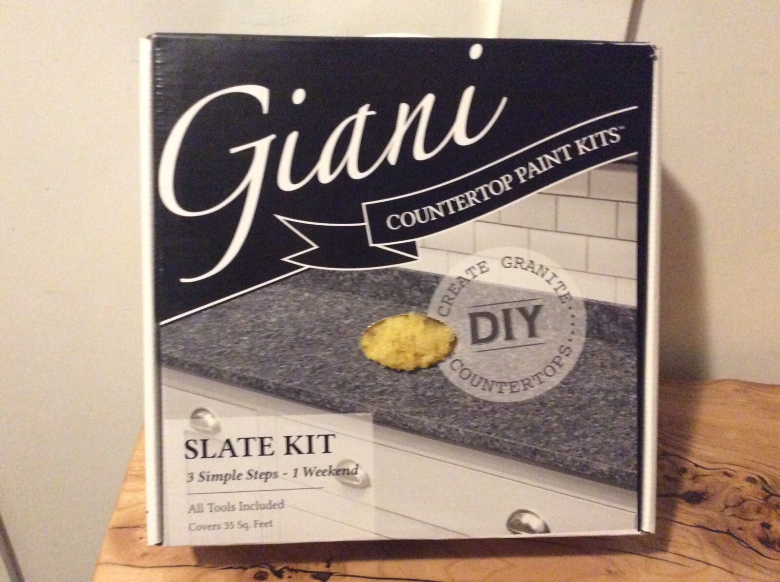 Giani Countertop Paint Kit in SLATE Granite Look All Tools Included