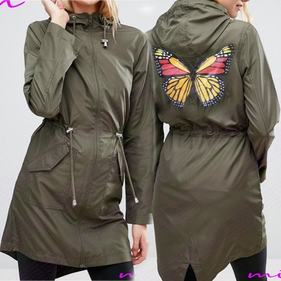 NEW Ladies JACKET RAIN MAC PARKA Womens SHOWER Festival RAINCOAT Size 8-24 SALSA