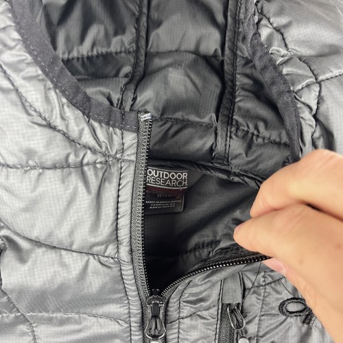 Outdoor Research Women's M Vashon Hybrid Full-Zip Jacket Black Wool Blend - Picture 8 of 19
