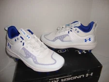 Under Armour 3024329-102 Women UA Glyde MT TPU Molded Softball Cleat Size 6 Blue