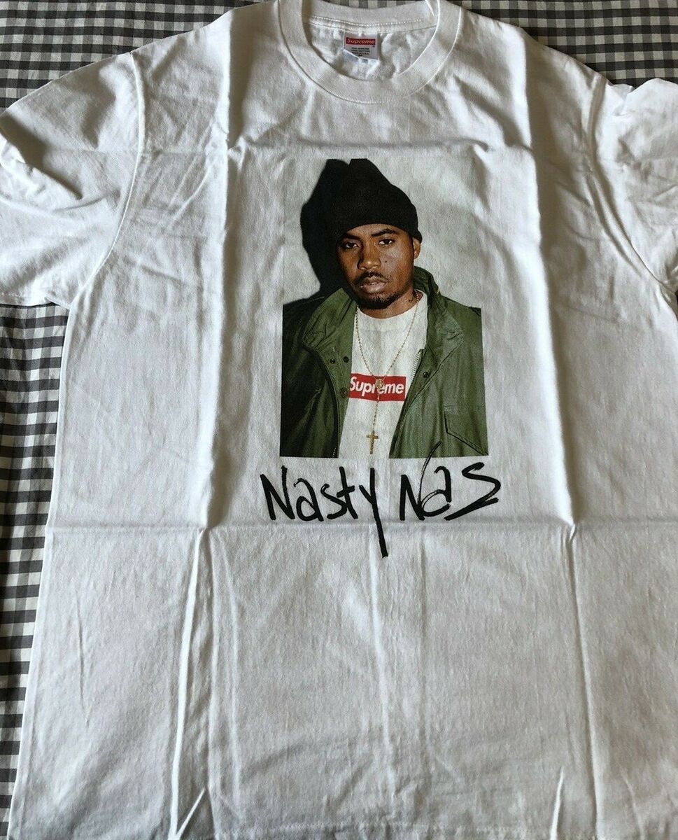 supreme nas tee グレー　M