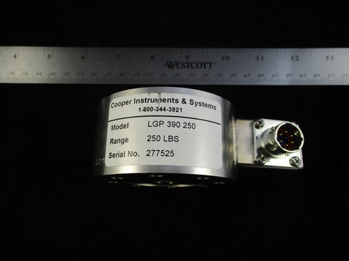 Cooper Instruments & Systems Model LGP 390 250 - Tension/Compression Pancake Loa - Picture 2 of 6