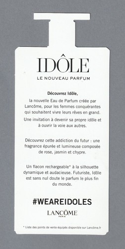 Grande carte publicitaire - advertising card - Idôle de Lancôme recto verso - Picture 2 of 2