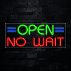 Open No Wait Led Neon Sign 30"L x 12"H #31212